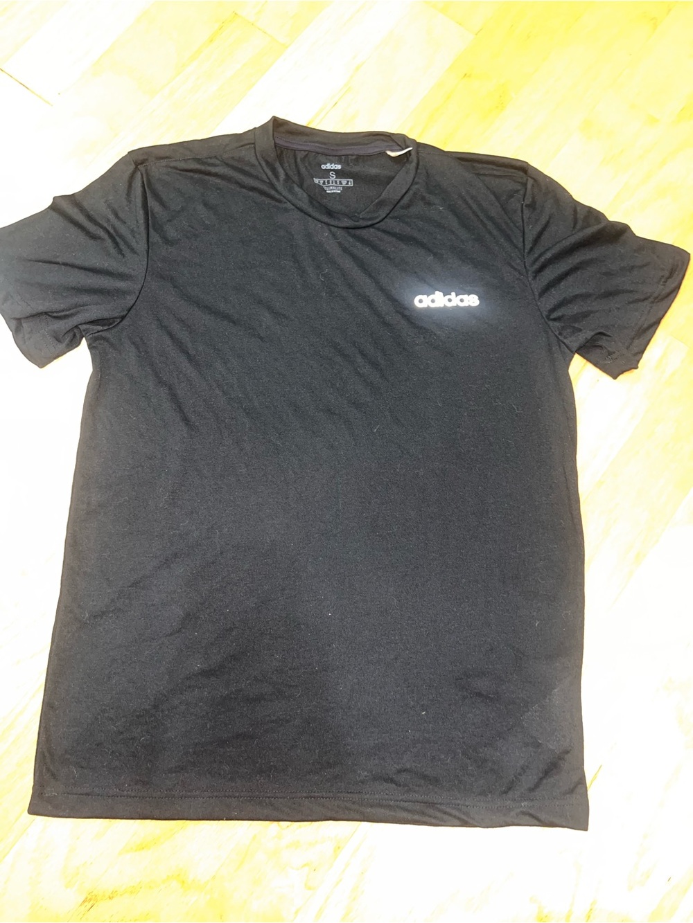 adidas Black Short-Sleeve Athletic Tee